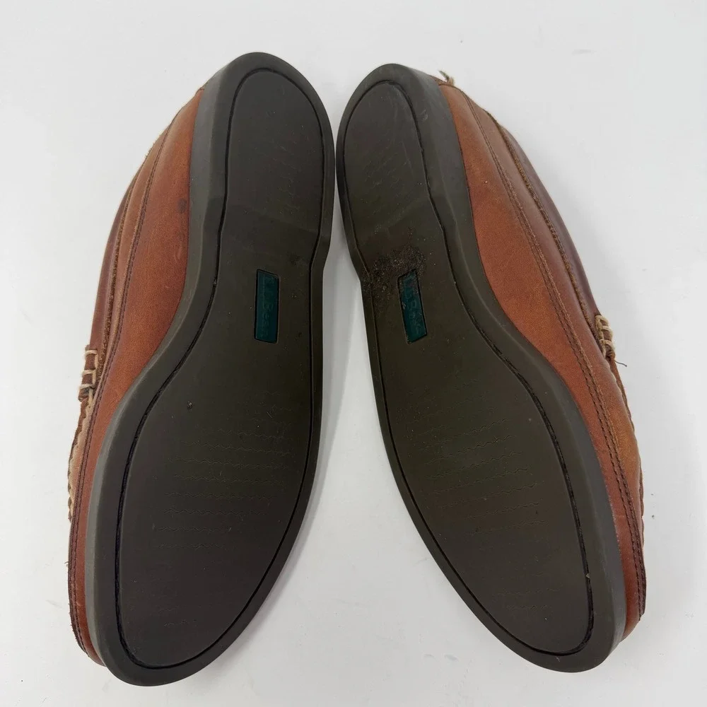 LL Bean Classic Venetian Loafer Moccasin Brown Leather Mens Size 9